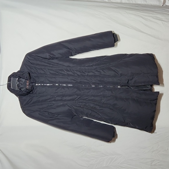 Via Spiga Womens Black Fur Down Insulated Coat Size Small - Picture 4 of 12